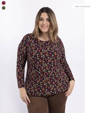 Picture of CURVY GIRL PRINTED BLOUSE